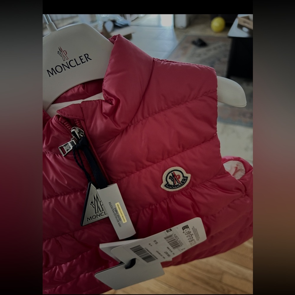 Moncler Fuchsia Puffer Vest